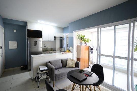 Sala de apartamento à venda com 1 quarto, 44m² em Vila Mariana, São Paulo