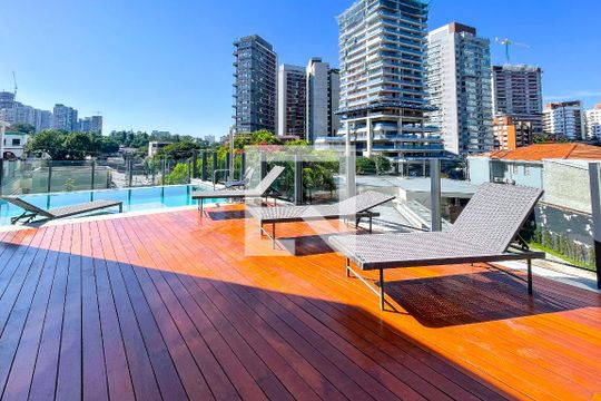 Área comum - Piscina de kitnet/studio para alugar com 1 quarto, 28m² em Sumaré, São Paulo