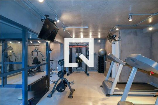 Área comum - Academia de kitnet/studio para alugar com 1 quarto, 46m² em Pompeia, São Paulo