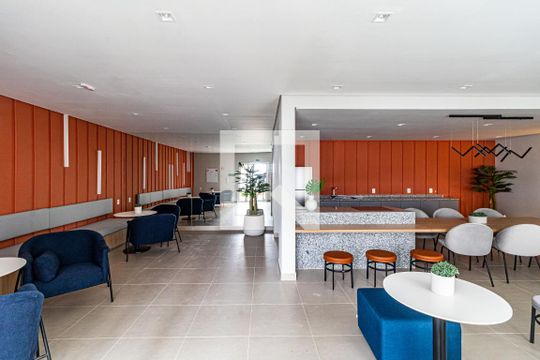 Área comum - Salão de festas de apartamento para alugar com 1 quarto, 27m² em Vila Butantã, São Paulo