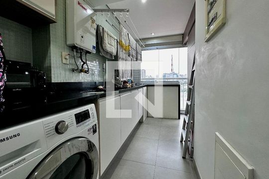 Área de Serviço de apartamento à venda com 2 quartos, 74m² em Vila Cordeiro, São Paulo