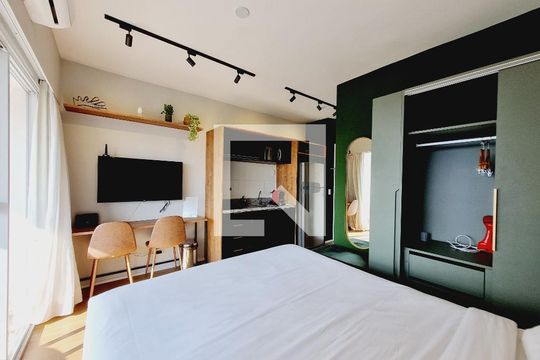 Sala/Quarto  de apartamento para alugar com 1 quarto, 25m² em Butantã, São Paulo