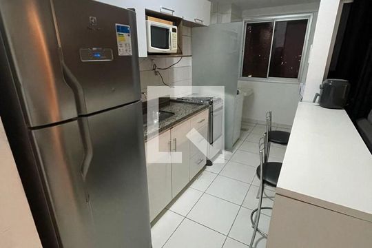 Cozinha de apartamento para alugar com 2 quartos, 57m² em Parque Amazonia, Goiânia