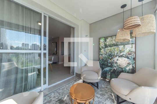 Varanda de apartamento para alugar com 2 quartos, 92m² em Brooklin, São Paulo