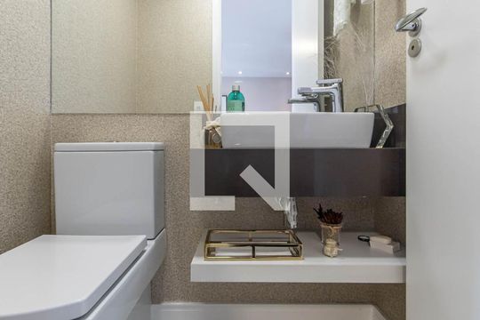 Lavabo de apartamento para alugar com 2 quartos, 92m² em Brooklin, São Paulo