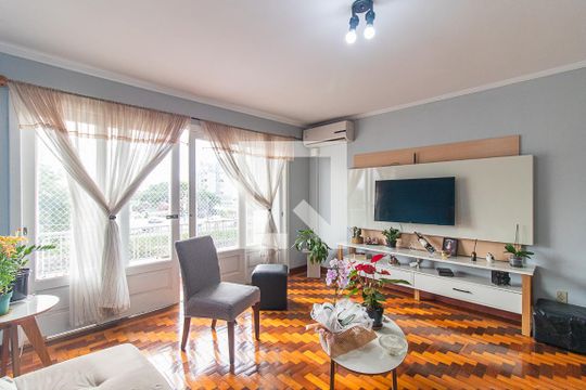 Sala de apartamento à venda com 3 quartos, 140m² em Praia de Belas, Porto Alegre