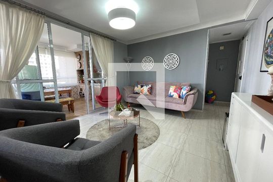 Sala de apartamento à venda com 2 quartos, 89m² em Jardim Ester Yolanda, São Paulo