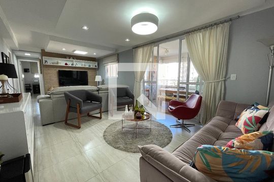 Sala de apartamento à venda com 2 quartos, 89m² em Jardim Ester Yolanda, São Paulo
