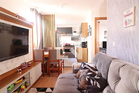 Sala  de apartamento para alugar com 2 quartos, 55m² em Cecília, Viamão