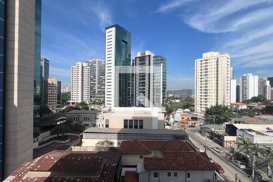Vista da Sacada de kitnet/studio para alugar com 1 quarto, 24m² em Pinheiros, São Paulo
