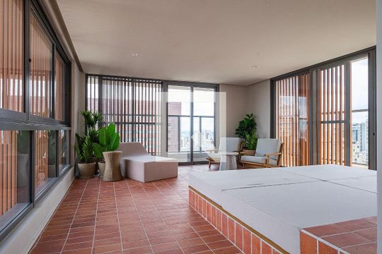 Área comum de kitnet/studio à venda com 1 quarto, 36m² em Paraíso, São Paulo