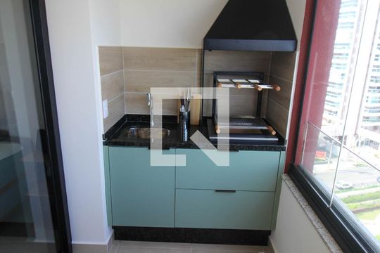 Varanda da Sala de apartamento para alugar com 1 quarto, 47m² em Parque Campolim, Sorocaba