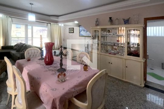 Sala de estar e jantar - 1º Piso de casa para alugar com 4 quartos, 290m² em Aparecida, Santos