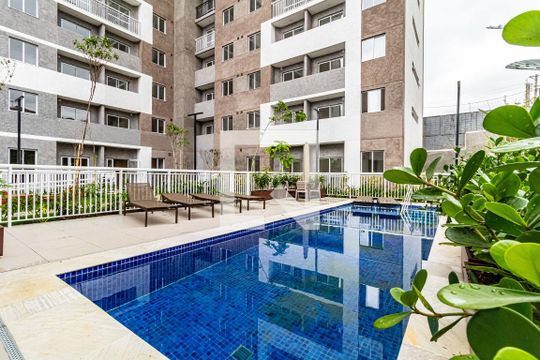 Área comum - Piscina de apartamento para alugar com 1 quarto, 24m² em Vila Butantã, São Paulo