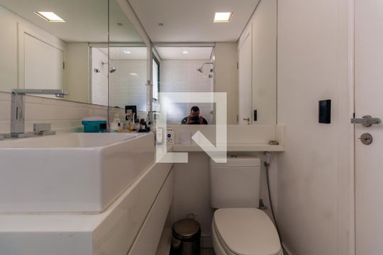 Banheiro da Suíte de apartamento à venda com 2 quartos, 82m² em Jardim Avelino, São Paulo