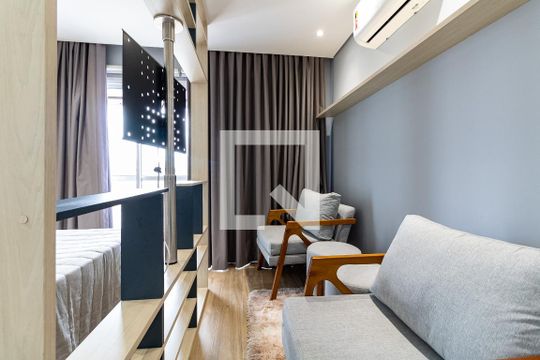 Sala/Quarto de apartamento para alugar com 1 quarto, 33m² em Aclimação, São Paulo