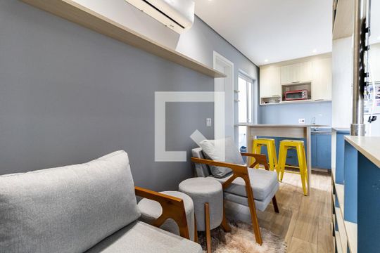 Sala/Quarto de apartamento para alugar com 1 quarto, 33m² em Aclimação, São Paulo