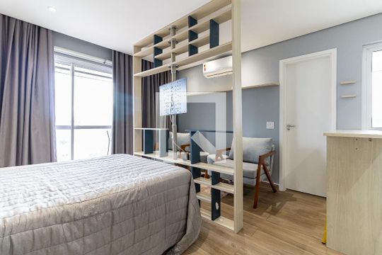 Sala/Quarto de apartamento para alugar com 1 quarto, 33m² em Aclimação, São Paulo