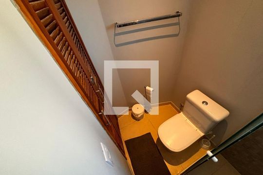 Banheiro da Suíte de apartamento à venda com 1 quarto, 120m² em Vila Leopoldina, Santo André