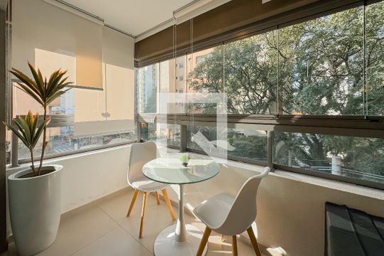 Varanda de kitnet/studio para alugar com 1 quarto, 24m² em Vila Mariana, São Paulo