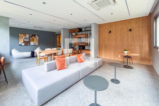Área comum - Salão de festas de kitnet/studio para alugar com 1 quarto, 24m² em Pinheiros, São Paulo