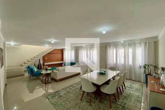 Sala de apartamento para alugar com 4 quartos, 420m² em Boqueirão, Praia Grande