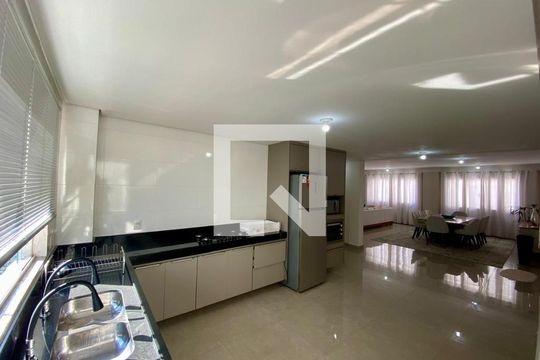 Cozinha de apartamento para alugar com 4 quartos, 420m² em Boqueirão, Praia Grande