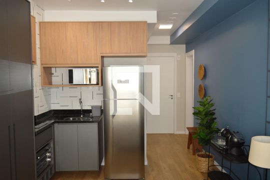 Cozinha de kitnet/studio para alugar com 1 quarto, 29m² em Ipiranga, São Paulo
