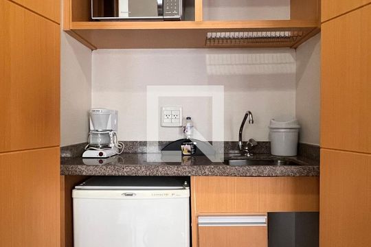 Cozinha de apartamento para alugar com 2 quartos, 42m² em Jardim Paulista, São Paulo