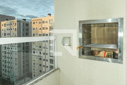 Varanda da Sala de apartamento à venda com 1 quarto, 45m² em Rubem Berta, Porto Alegre