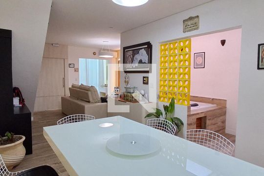 Sala de Jantar de casa de condomínio à venda com 3 quartos, 194m² em Vila Valparaíso, Santo André