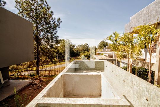 Piscina de casa de condomínio à venda com 4 quartos, 403m² em Rosário, Nova Lima