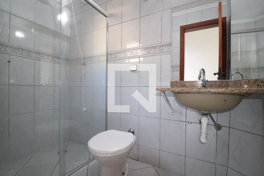 Banheiro da Suíte de apartamento para alugar com 3 quartos, 100m² em Santa Maria, Santo André