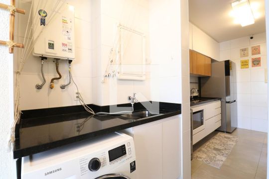 Área de Serviço de apartamento à venda com 3 quartos, 95m² em Várzea da Barra Funda, São Paulo