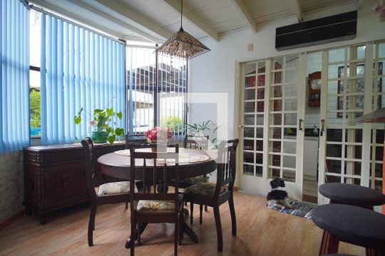 Sala de Jantar de casa de condomínio à venda com 2 quartos, 90m² em Rondônia, Novo Hamburgo