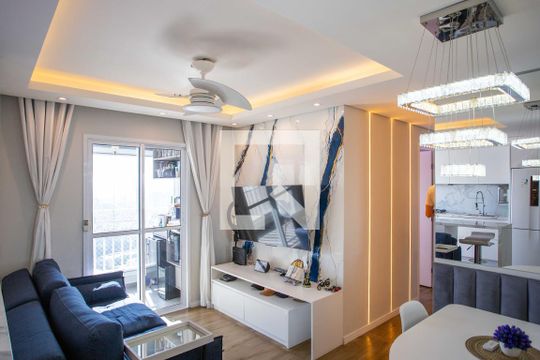 Sala de apartamento à venda com 2 quartos, 61m² em Centro, Diadema