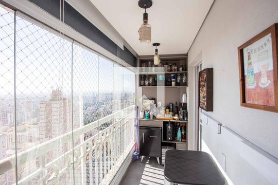 Varanda da Sala de apartamento à venda com 2 quartos, 61m² em Centro, Diadema