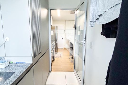 Área de Serviço de apartamento para alugar com 2 quartos, 66m² em Santo Amaro, São Paulo