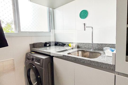Área de Serviço de apartamento para alugar com 2 quartos, 66m² em Santo Amaro, São Paulo