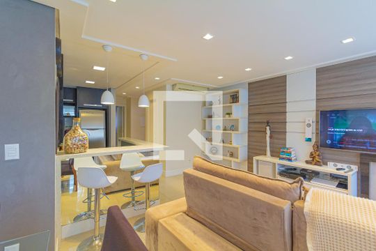Sala  de apartamento à venda com 2 quartos, 107m² em Centro, Canoas