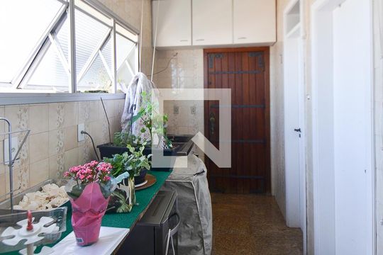 Área de Serviço de apartamento à venda com 4 quartos, 360m² em Funcionários, Belo Horizonte