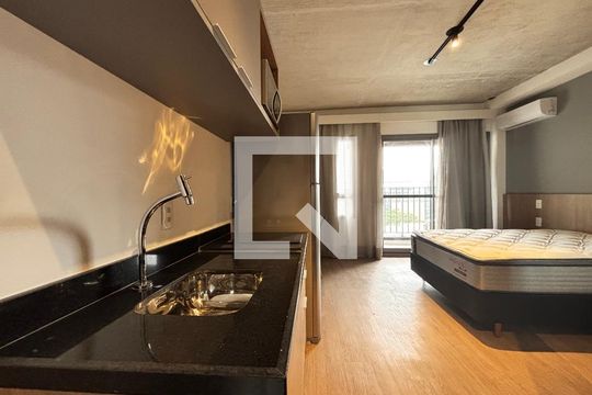Studio de kitnet/studio para alugar com 1 quarto, 24m² em Indianópolis, São Paulo