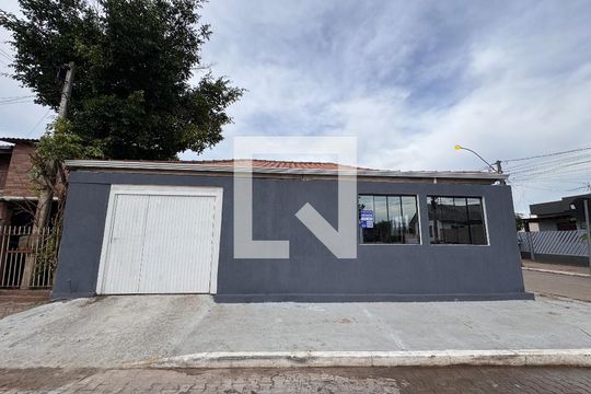 Plaquinha fachada de casa à venda com 2 quartos, 140m² em Santos Dumont, São Leopoldo