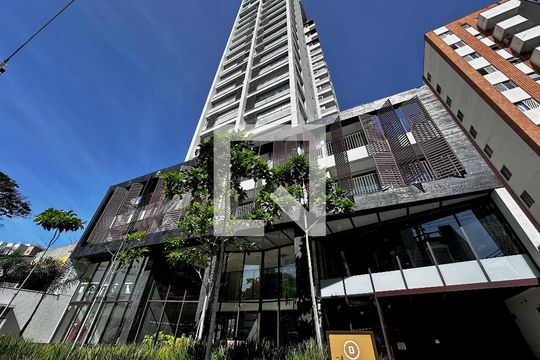 Fachada de kitnet/studio para alugar com 0 quarto, 19m² em Jardim das Acacias, São Paulo