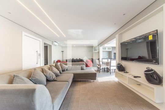 Sala de apartamento para alugar com 3 quartos, 146m² em Brooklin, São Paulo