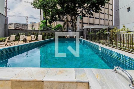 Área comum - Piscina de apartamento para alugar com 1 quarto, 36m² em Liberdade, São Paulo