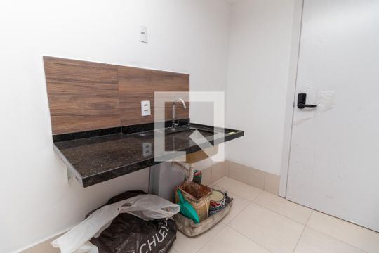 Cozinha de kitnet/studio à venda com 1 quarto, 23m² em Perdizes, São Paulo