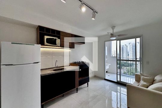 Sala de apartamento para alugar com 2 quartos, 36m² em Jardim Caravelas, São Paulo