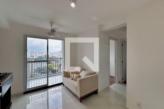 Sala de apartamento para alugar com 2 quartos, 36m² em Jardim Caravelas, São Paulo