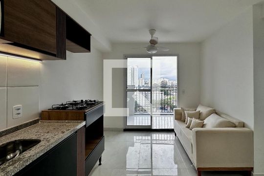 Sala de apartamento para alugar com 2 quartos, 36m² em Jardim Caravelas, São Paulo